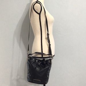 Vera Bradley Adjustable Black Bucket CrossBody Bag